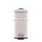 new items 2022 stainless steel square trash bin office slim lid design pedal bin