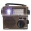 GR-88P FM/MW/SW Full Band Radio Receiver Digital Hand Dynamo Radio with Emergency LED Light