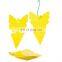 Pest Control Outdoor Fly Glue Trap Killer Yellow Butterfly Shape Fly Killer Traps