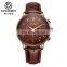 OCHSTIN GQ050A Luxury Waterproof Mens Business Watches Fashion Chronograph Leather Sport Quartz Wrist Watch Clock