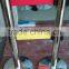 Crowd Control Barriers_Silver Stainless Steels Belt Barriers- 2 Webbings Metal Barriers-Double Belt Metal Stand Post