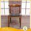 Factory Stackable Wooden Frame Leather Seat Modern Dining chair