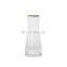 Wholesale Nordic Creative Round Modern Clear Handmade Electroplate Crystal Flower Glass Vase Wedding Garden Tabletop Home Decor