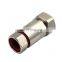 Waterproof Straight Din Connector 7 16 Cable Connector For Feeder Cable 1/2'' Flexible Cable 4.1/9.5