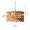 Country style hand-woven Water hyacinth round Pendant lights Lampshade