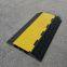 3 Channels Rubber Electric Cable Bridge Yellow Jacket Cable Cover Ramp Protector 910x550x80mm 3ch hose 65x60mm