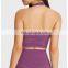 New Halter Neck Sports Bra Sexy U Neck Backless Yoga Bra Women Gym Fitness Outdoor Running Open Back Yoga Bra Top