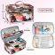 Travel Makeup Bag Organizer, Double Layer Train Case