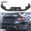 F87 M2 Carbon Fiber V Style Rear Diffuser With LED Light For BMW M2 F87 Rear Bumper Lip