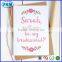 personalised bridesmaid card