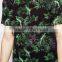 china wholesale cheap price T-Shirt with All Over Tropical Bird Print