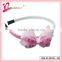 High quality simple classic style ribbon bow lace hair band for pretty girls (XHT001--196)