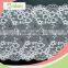 Customer Designs Are Welcomed White Color Chiffon Rose Flower Lace Stretch Lace