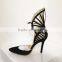 Catwalk New Women Pointed Toe Black Satin Fancy Pumps Lady High-Heeled Single Shoes Party Women Dress Shoe