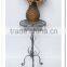 LC-86266 wrought iron metal mosaic folding screen stand flower pot holder