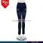 Hot sale ripped design straight leg pure color high waist jeans for women on promotion                        
                                                Quality Choice