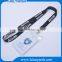 Promotion fabric sublimation printed lanyard strap with id badge holder