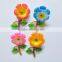 5 inch Plastic Peony Flowers Refrigerator Magnet