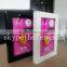 black and white color classical cheap Plastic photo frame in 4x6in for home decorative