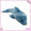 lovely stuffed plush blue dolphin toy
