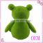 High quality stuffed plush green frog toy