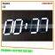 5" large white three-dimension/solid led clock with remote