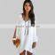 Europe Summer Women's Fashion New Mini v-Neck Chiffon Loose A-Line Dress