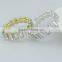 wholesale square shape acrylic stones crystal wedding napkin ring