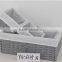 set of 3 factory supply custom made grey baskets wholesale
