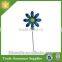 beautiful blue flower decoration garden stakes wholesale