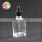 trade assuranc factory sale square glass dropper bottle with 15ml 30ml for oil child resistant cap sharp dropper essential oil e