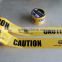 Police tape with PE film yellow and black caution tape