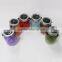 Portable outdoor color led solar jar light for garden decoration