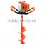 52CC powerful Petrol auger for earth drilling diamond drill bit with CE, GS, Euro II