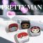 Contact lens case/ box with pretty man pattern, contact lens case travel kit