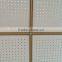 ceiling tee bar grid with golden line