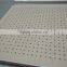square hole perforated gypsum board tile