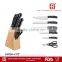 5pcs Wooden Knife Block Stainless Steel Knife Set Quality Choice