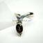 Smoky Quartz Faceted 925 Sterling Silver Jewelry, Black Oval Gemstone Ring, Designer 925 Silver Handmade Jewellery