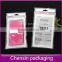 white printing plastic packaging for leather case/phone case packaging bag within zipper/rotogravure printing packaging