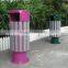 Recycled plastic outdoor waste container street garbage can outdoor trash bin