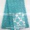 Fashion net lace fabrics party dress fabric 3d flower lace embroidered fabric gold lace fabric
