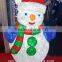 120cm Hot Sale Outdoor Crystal Lighted Outdoor Snowman