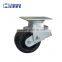 heavy-duty polyurethane fixed caster wheels,5 inch PU rigid shock absorbing caster,pu trolley wheels