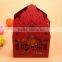 Hot sale wedding candy box heart shaped and scarf style package for candy bar