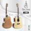 good quality catalpa acoustic guitar with fingerboard inlay