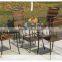 PE rattan garden table chair set for outdoor furniture