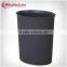 2015 10L Oval Shape SIngle Layer With Leather Cover Plastic Waste Bins in Waste Can Indoor C-137