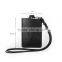 Custom high quality leather card holder with lanyard,ID card sleeve with lanyard on from China supplier