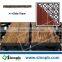 Square Deck Tile Square Bamboo Floor with Interlocking Plastic Grid
